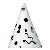 Confetti Patterned Paper Party Pet Feesthoedjes (Rechts)