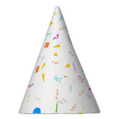 Confetti Patterned Paper Party Pet Feesthoedjes (Rechts)