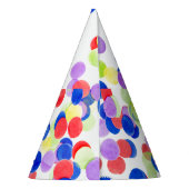 Confetti Patterned Paper Party Pet Feesthoedjes (Achterkant)