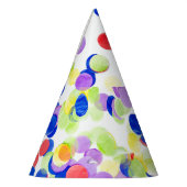 Confetti Patterned Paper Party Pet Feesthoedjes (Links)