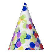 Confetti Patterned Paper Party Pet Feesthoedjes (Rechts)