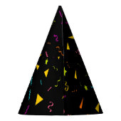 Confetti Patterned Paper Party Pet Feesthoedjes (Achterkant)