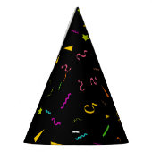 Confetti Patterned Paper Party Pet Feesthoedjes (Links)