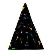 Confetti Patterned Paper Party Pet Feesthoedjes (Rechts)