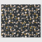 Confetti Peach, Maple, Grey and Gold Glitter Cadeaupapier (Vlak)
