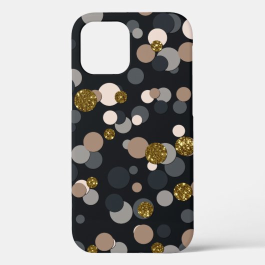 Confetti Peach, Maple, Grey and Gold Glitter Case-Mate iPhone Case (Achterkant)