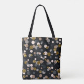 Confetti Peach, Maple, Grey and Gold Glitter Cros Tote Bag (Achterkant)