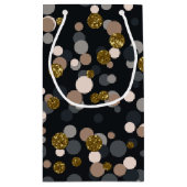 Confetti Peach, Maple, Grey and Gold Glitter Klein Cadeauzakje (Achterkant)