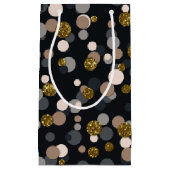 Confetti Peach, Maple, Grey and Gold Glitter Klein Cadeauzakje (Voorkant)