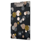 Confetti Peach, Maple, Grey and Gold Glitter Klembord (Links)