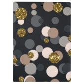 Confetti Peach, Maple, Grey and Gold Glitter Klembord (Achterkant)