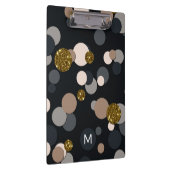 Confetti Peach, Maple, Grey and Gold Glitter Klembord (Rechts)