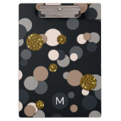 Confetti Peach, Maple, Grey and Gold Glitter Klembord (Voorkant)