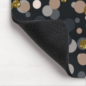 Confetti Peach, Maple, Grey and Gold Glitter Muismat (Hoek)