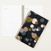 Confetti Peach, Maple, Grey and Gold Glitter Planner (Display)