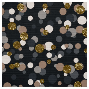 Confetti Peach, Maple, Grey and Gold Glitter  Stof
