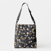 Confetti Perzik, Esdoorn, Grijs en Gouden Glitters Crossbody Tas (Achterkant)