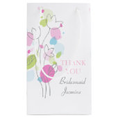 Confetti petaals bruiloft Bridesmaid-cadeau Klein Cadeauzakje (Achterkant)