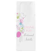 Confetti petaals bruiloft Bridesmaid gunt wijnzak Wijn Cadeautas (Voorkant)