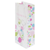 Confetti petals bruiloft bedankt voor je wijntas wijn cadeautas (Voorkant Gekanteld)