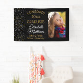 Confetti Photo Congrats Afstuderen naam | School Spandoek (Insitu)