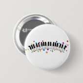 Confetti Piano-Button Ronde Button 5,7 Cm (Voorkant /achterkant)