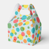 Confetti Polka Dots Jongens Foto Verjaardagsfeest Bedankdoosjes (Achterkant)