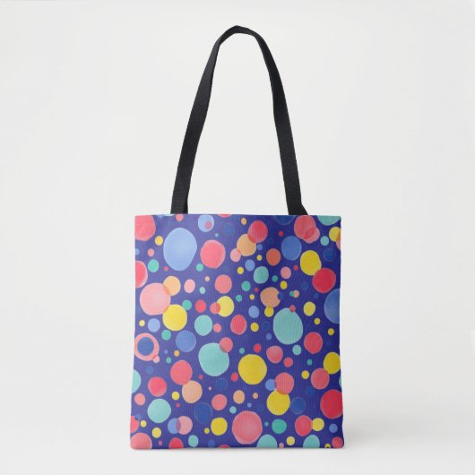 Confetti Pop - blauw Tote Bag (Voorkant)