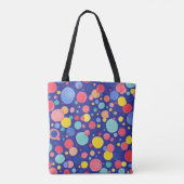 Confetti Pop - blauw Tote Bag (Achterkant)