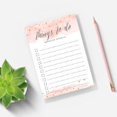 Confetti Pop | Blush | Aangepast om lijst te doen Post-it® Notes