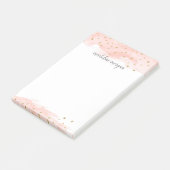 Confetti Pop | Blush | Gepersonaliseerd Post-it® Notes (Schuin)