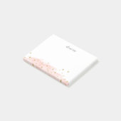 Confetti Pop | Blush roze | Speciaal voor grafisch Post-it® Notes (Schuin)