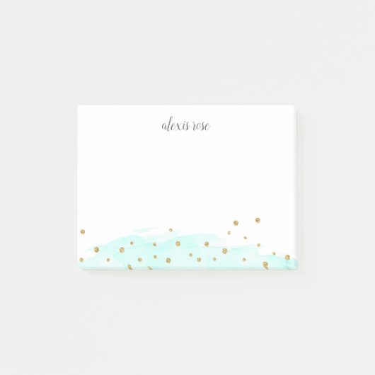 Confetti Pop | Munt | Speciaal voor grafische toep Post-it® Notes (Voorkant)