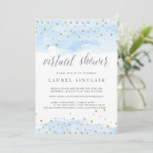 Confetti Pop | Virtuele bridal of Baby shower Kaart (Staand voorkant)