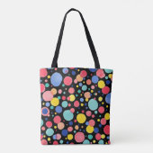 Confetti Pop - zwart Tote Bag (Achterkant)