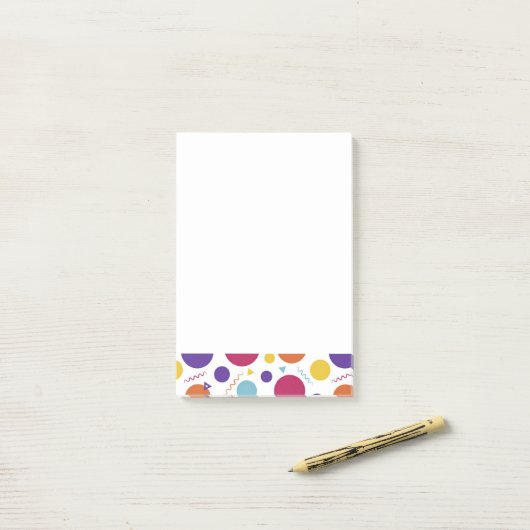Confetti Post-it® Notes (Op bureau)