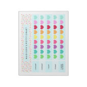 Confetti Potty Cart Notitieblok (Linkerzijde)