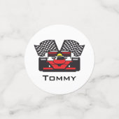 Confetti racecars-ontwerptabel (Kleine voorkant)