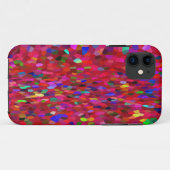 Confetti rand in rood Case-Mate iPhone case (Achterkant (horizontaal))