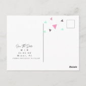 Confetti reinigen De datumfoto opslaan Briefkaart (Achterkant)