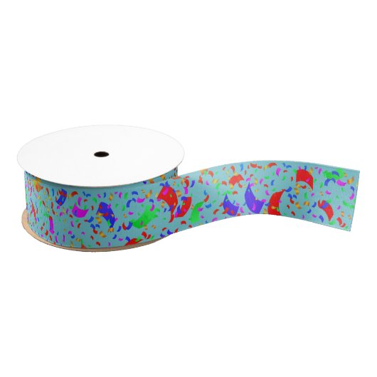 Confetti Ribbon Grosgrain Lint (Spoel)