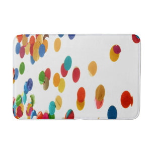 Confetti ronde badmat – speels en kleurrijk accent