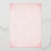 Confetti Roze & Gold Sweet 16-partij Folie Uitnodiging (Achterkant)