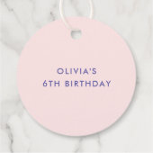 Confetti Roze Hartelijk dank Bedankjes Labels (Achterkant)