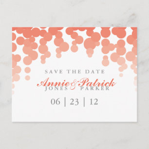 Confetti Save the Date Briefkaart