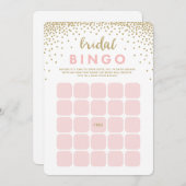 Confetti Shower | Bridal Bingo Cards Kaart (Voorkant / Achterkant)