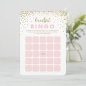 Confetti Shower | Bridal Bingo Cards Kaart (Staand voorkant)