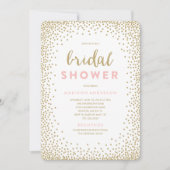 Confetti Shower | Bridal Shower-uitnodiging Kaart (Voorkant)