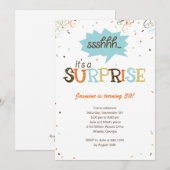 Confetti Shower Enterprise Party-uitnodiging Kaart (Voorkant / Achterkant)