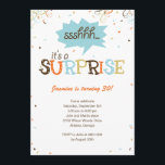 Confetti Shower Enterprise Party-uitnodiging Kaart<br><div class="desc">Deze Confetti Shower-uitnodiging zal je gasten in de stemming brengen voor een verrassingsfeest.</div>